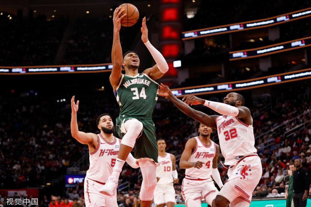 雄鹿胜国王，字母哥表现抢眼贡献32分